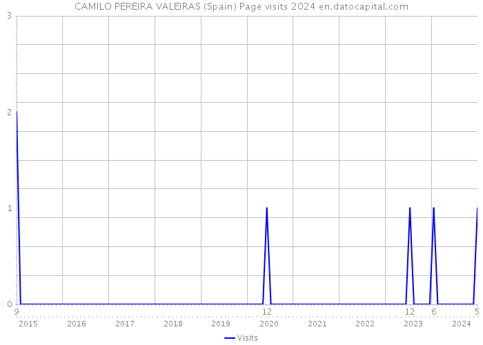 CAMILO PEREIRA VALEIRAS (Spain) Page visits 2024 