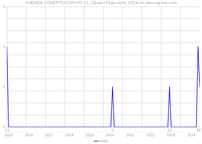 AVENIDA CONSTITUCION XXI S.L. (Spain) Page visits 2024 