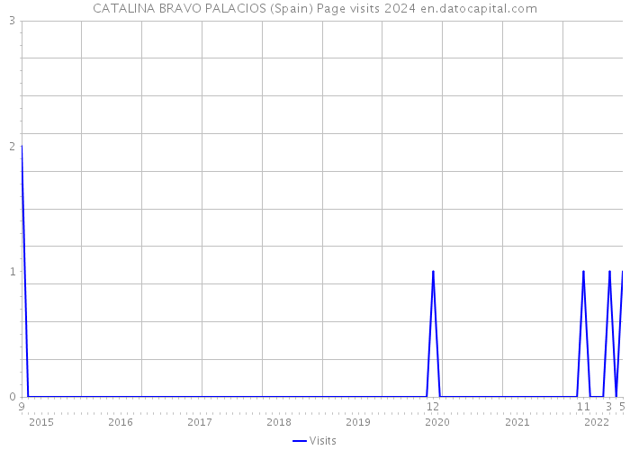 CATALINA BRAVO PALACIOS (Spain) Page visits 2024 