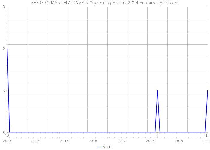 FEBRERO MANUELA GAMBIN (Spain) Page visits 2024 