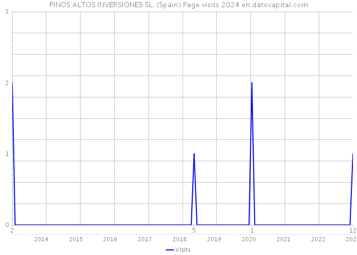 PINOS ALTOS INVERSIONES SL. (Spain) Page visits 2024 
