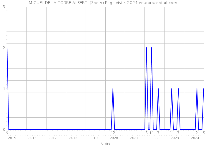 MIGUEL DE LA TORRE ALBERTI (Spain) Page visits 2024 