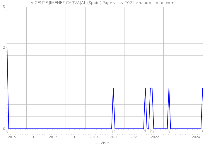 VICENTE JIMENEZ CARVAJAL (Spain) Page visits 2024 
