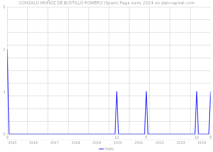 GONZALO MUÑOZ DE BUSTILLO ROMERO (Spain) Page visits 2024 