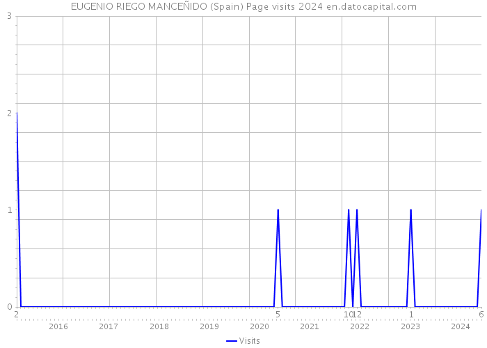 EUGENIO RIEGO MANCEÑIDO (Spain) Page visits 2024 