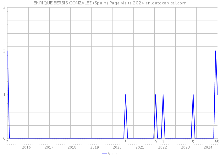 ENRIQUE BERBIS GONZALEZ (Spain) Page visits 2024 