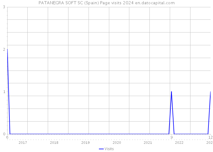 PATANEGRA SOFT SC (Spain) Page visits 2024 