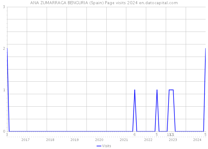 ANA ZUMARRAGA BENGURIA (Spain) Page visits 2024 