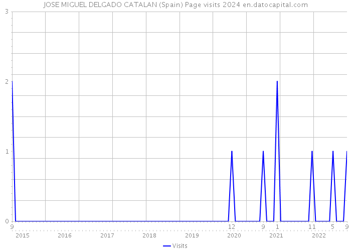 JOSE MIGUEL DELGADO CATALAN (Spain) Page visits 2024 