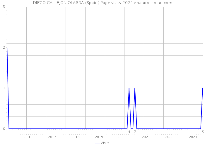 DIEGO CALLEJON OLARRA (Spain) Page visits 2024 