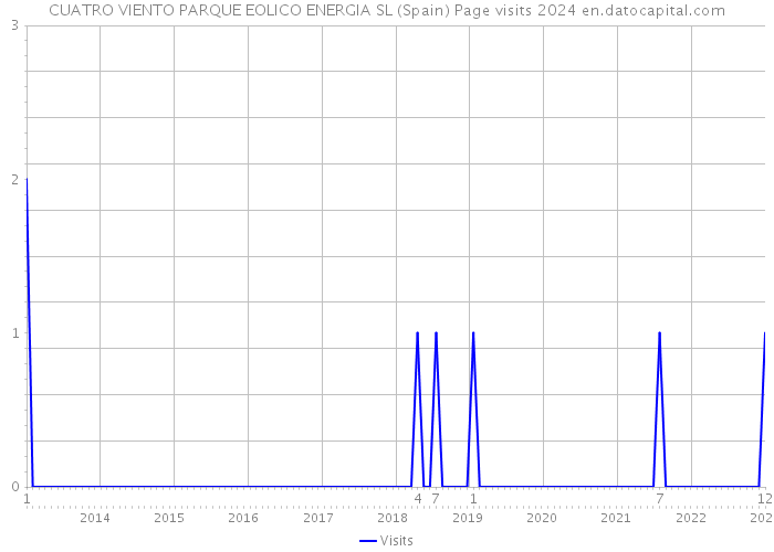 CUATRO VIENTO PARQUE EOLICO ENERGIA SL (Spain) Page visits 2024 