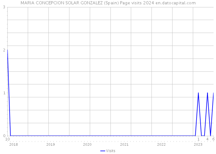 MARIA CONCEPCION SOLAR GONZALEZ (Spain) Page visits 2024 