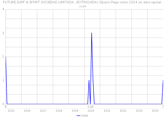 FUTURE SURF & SPORT SOCIEDAD LIMITADA. (EXTINGUIDA) (Spain) Page visits 2024 