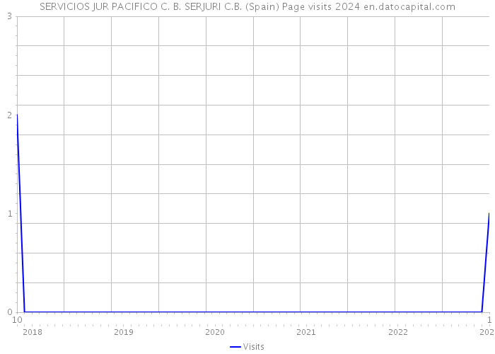 SERVICIOS JUR PACIFICO C. B. SERJURI C.B. (Spain) Page visits 2024 