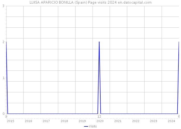 LUISA APARICIO BONILLA (Spain) Page visits 2024 