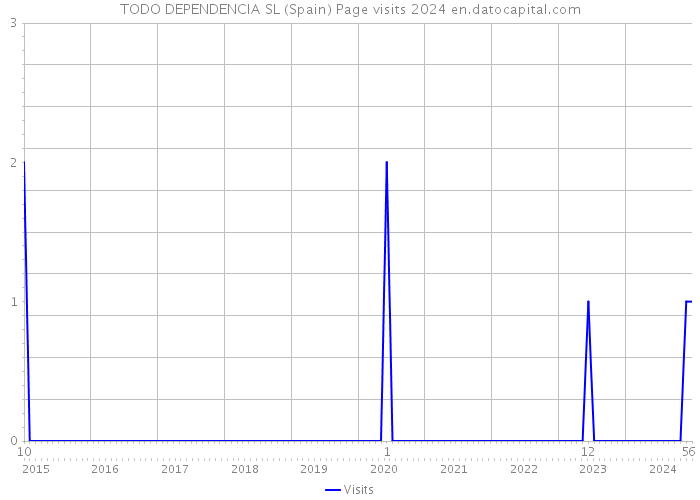 TODO DEPENDENCIA SL (Spain) Page visits 2024 