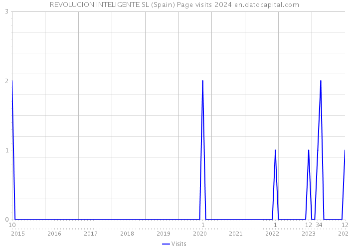 REVOLUCION INTELIGENTE SL (Spain) Page visits 2024 