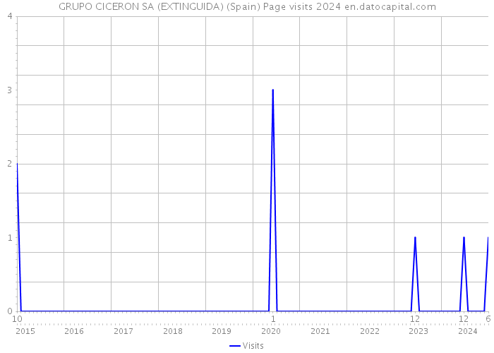 GRUPO CICERON SA (EXTINGUIDA) (Spain) Page visits 2024 