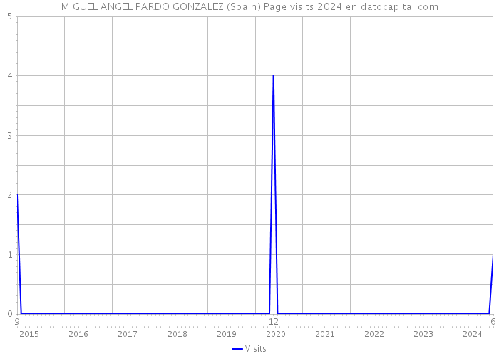 MIGUEL ANGEL PARDO GONZALEZ (Spain) Page visits 2024 