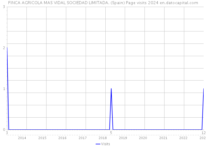FINCA AGRICOLA MAS VIDAL SOCIEDAD LIMITADA. (Spain) Page visits 2024 