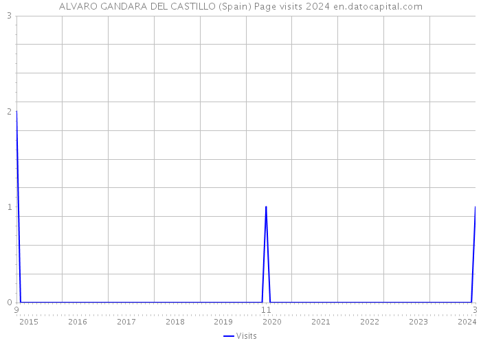 ALVARO GANDARA DEL CASTILLO (Spain) Page visits 2024 