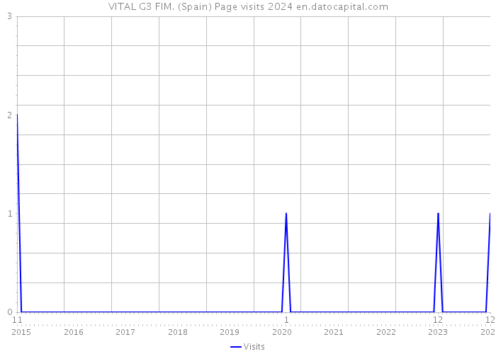 VITAL G3 FIM. (Spain) Page visits 2024 