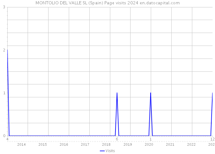 MONTOLIO DEL VALLE SL (Spain) Page visits 2024 