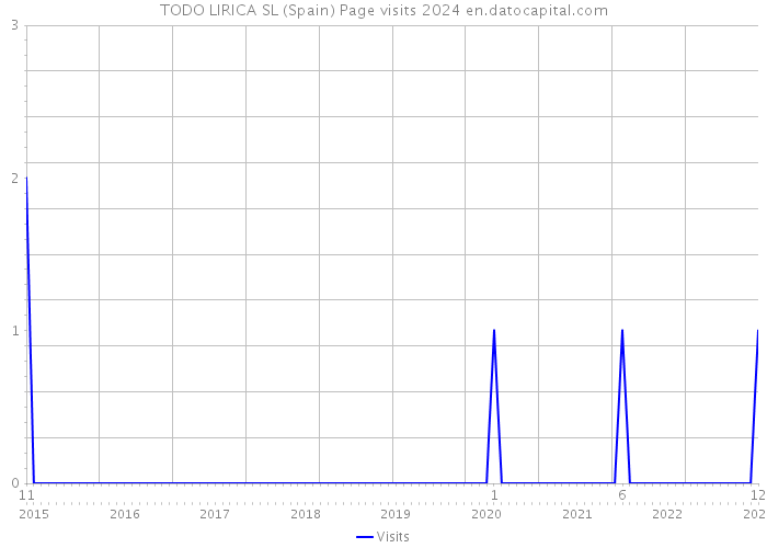 TODO LIRICA SL (Spain) Page visits 2024 