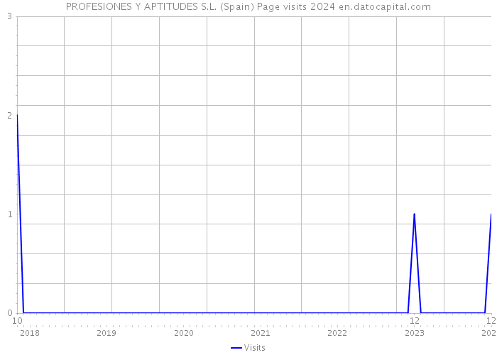 PROFESIONES Y APTITUDES S.L. (Spain) Page visits 2024 
