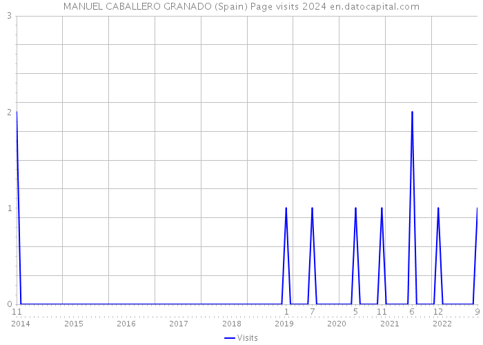 MANUEL CABALLERO GRANADO (Spain) Page visits 2024 