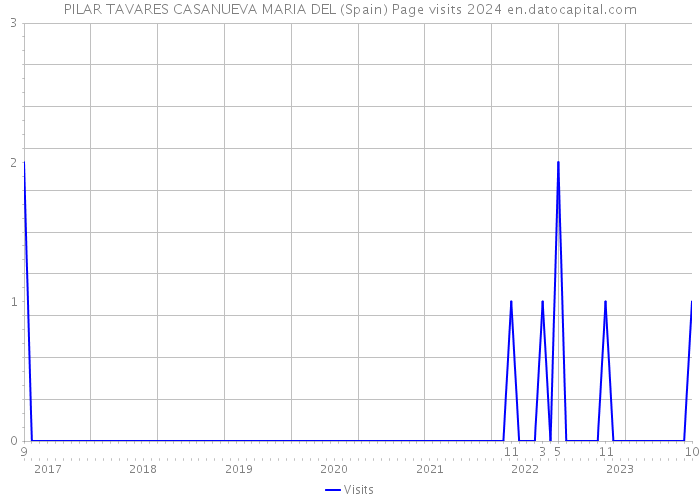 PILAR TAVARES CASANUEVA MARIA DEL (Spain) Page visits 2024 