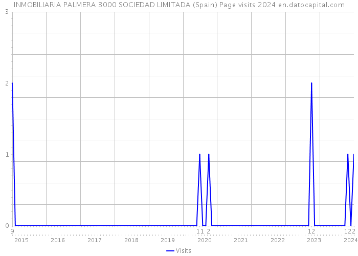 INMOBILIARIA PALMERA 3000 SOCIEDAD LIMITADA (Spain) Page visits 2024 