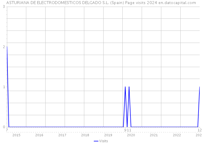 ASTURIANA DE ELECTRODOMESTICOS DELGADO S.L. (Spain) Page visits 2024 