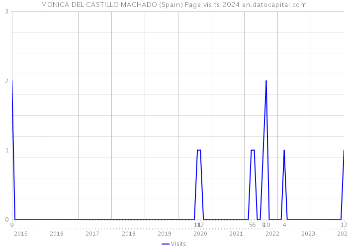 MONICA DEL CASTILLO MACHADO (Spain) Page visits 2024 