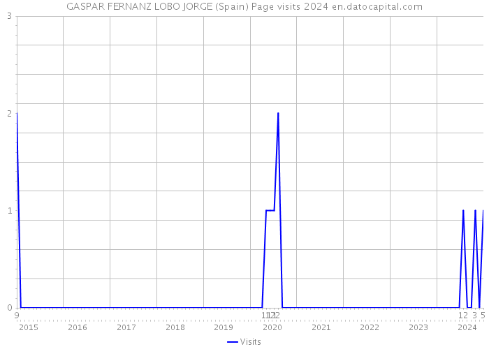 GASPAR FERNANZ LOBO JORGE (Spain) Page visits 2024 