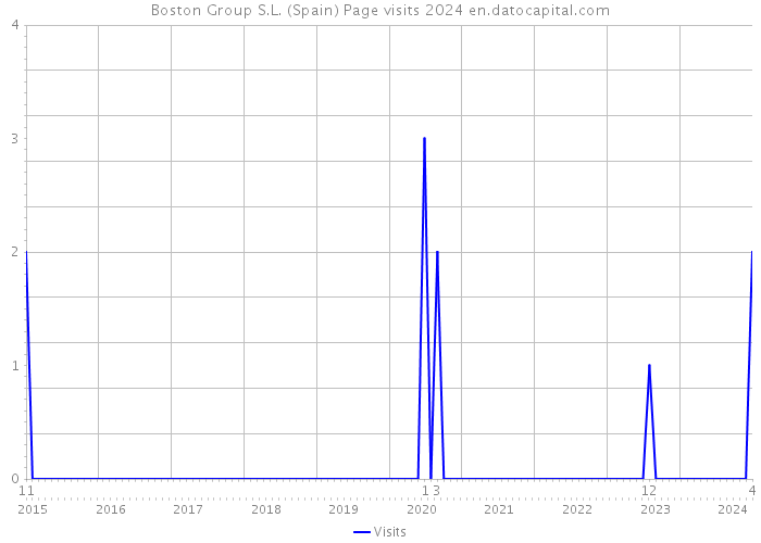 Boston Group S.L. (Spain) Page visits 2024 