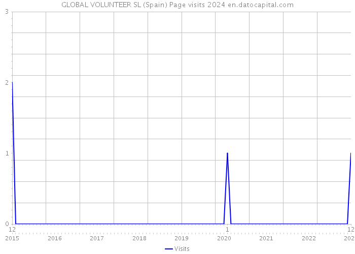 GLOBAL VOLUNTEER SL (Spain) Page visits 2024 