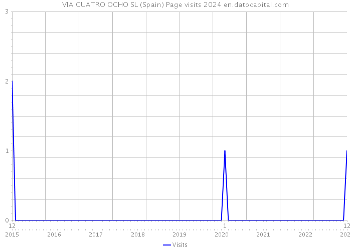 VIA CUATRO OCHO SL (Spain) Page visits 2024 