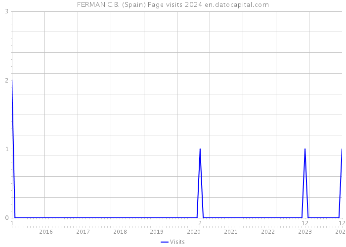 FERMAN C.B. (Spain) Page visits 2024 