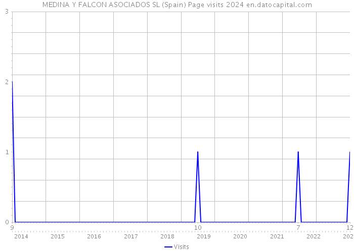 MEDINA Y FALCON ASOCIADOS SL (Spain) Page visits 2024 