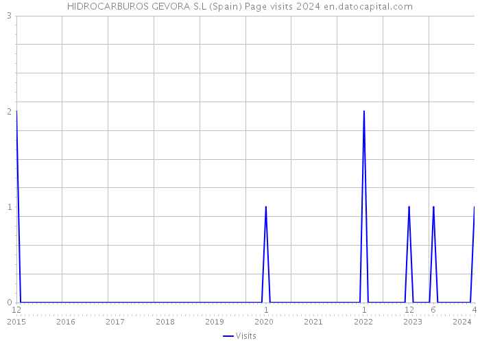 HIDROCARBUROS GEVORA S.L (Spain) Page visits 2024 