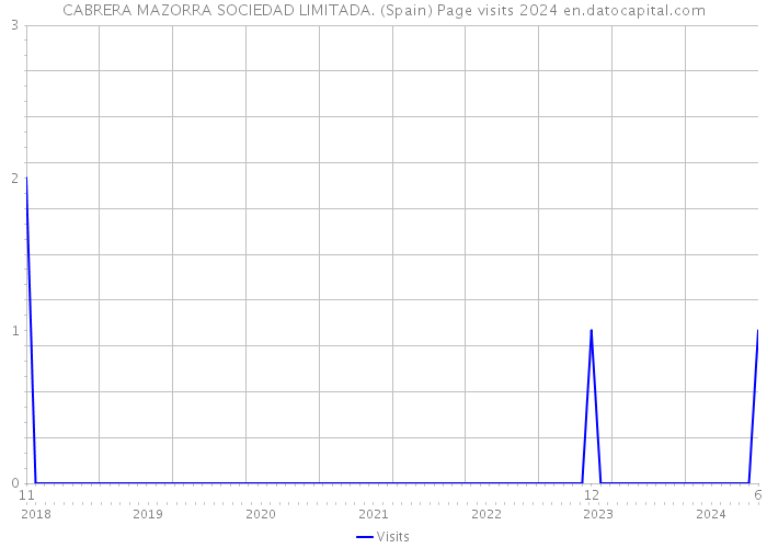 CABRERA MAZORRA SOCIEDAD LIMITADA. (Spain) Page visits 2024 