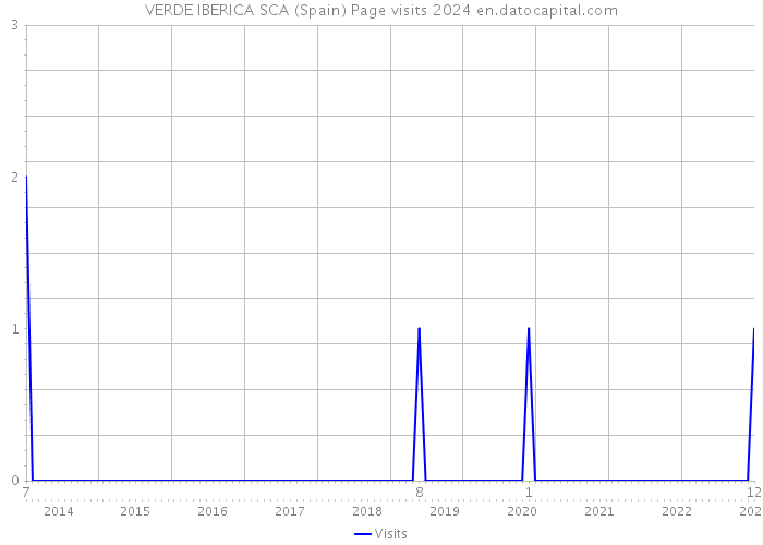 VERDE IBERICA SCA (Spain) Page visits 2024 