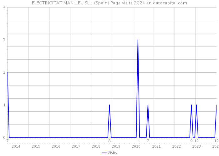 ELECTRICITAT MANLLEU SLL. (Spain) Page visits 2024 
