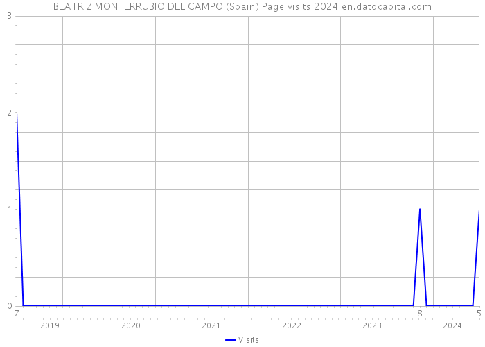 BEATRIZ MONTERRUBIO DEL CAMPO (Spain) Page visits 2024 