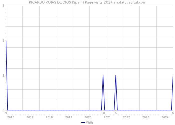 RICARDO ROJAS DE DIOS (Spain) Page visits 2024 