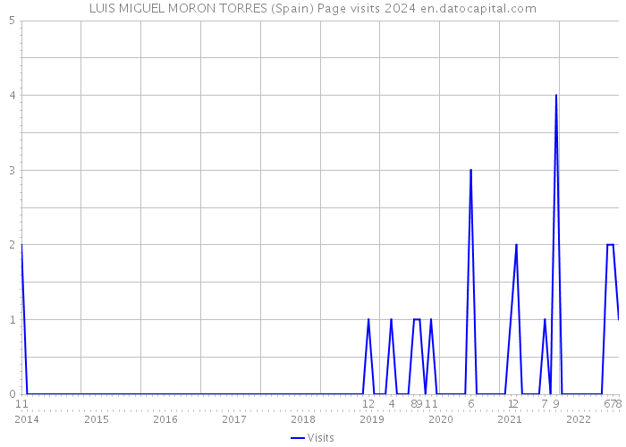 LUIS MIGUEL MORON TORRES (Spain) Page visits 2024 
