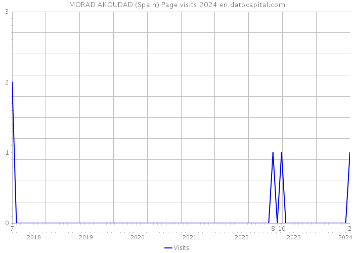 MORAD AKOUDAD (Spain) Page visits 2024 