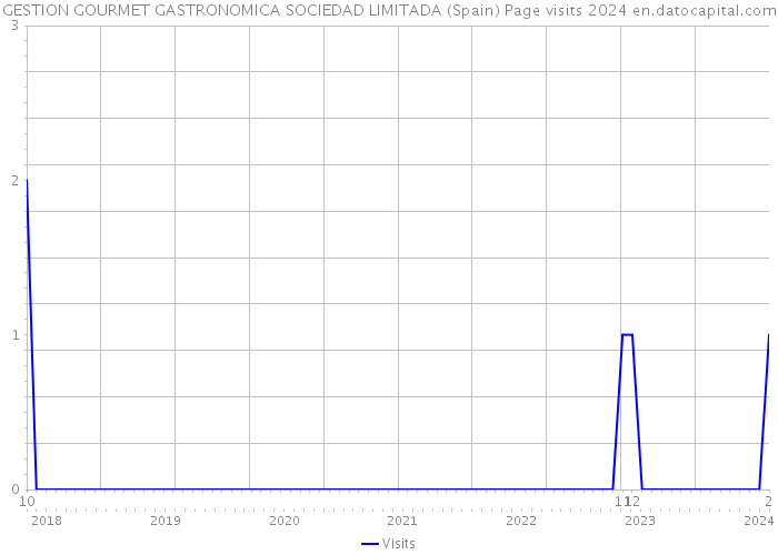 GESTION GOURMET GASTRONOMICA SOCIEDAD LIMITADA (Spain) Page visits 2024 