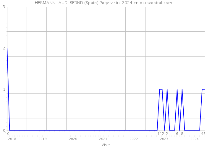 HERMANN LAUDI BERND (Spain) Page visits 2024 